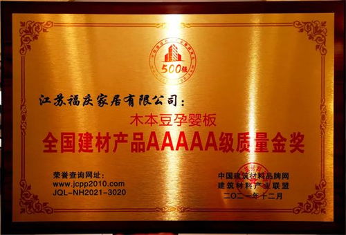 重磅 福慶家居榮獲三項行業大獎